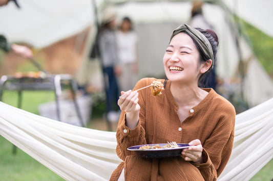 BBQやガーデンパーティにおすすめ。ハンモックを使って子供も大人も楽しめる空間づくりを目指そう